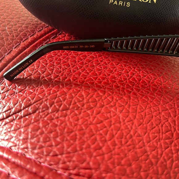 Boucheron Paris Bes 104.01 59-16-140 stunning gunmetal sunglasses - Picture 8 of 12